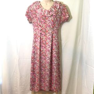 Pink Floral Petite Dress